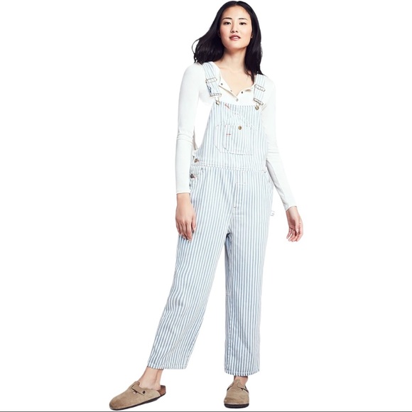 Faherty Denim - NEW Faherty Topsail Overall In Blue White Stripe Size XS